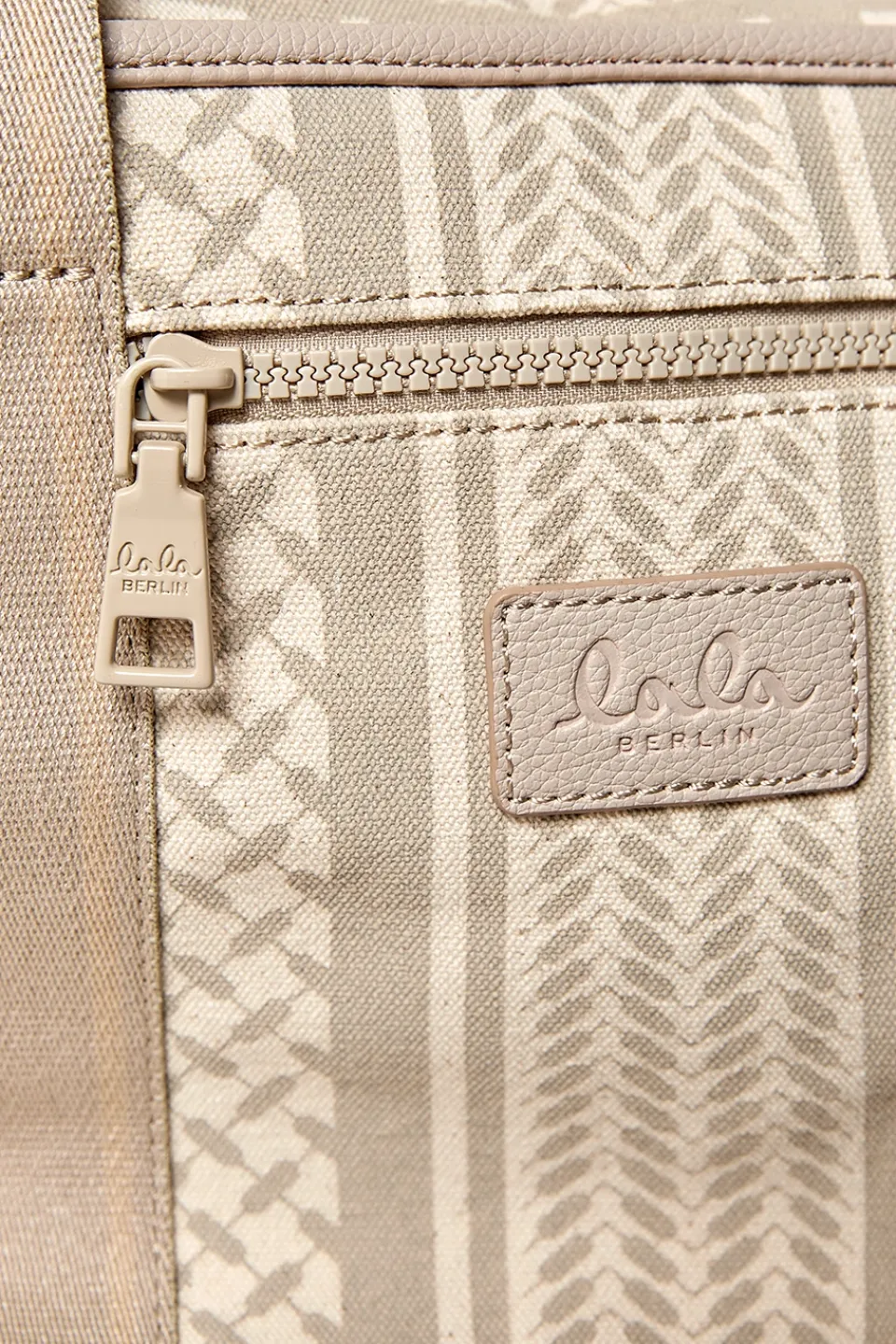 Lala Berlin Big Bag Muriel 2.0 canvas heritage stripe beige heritagestripebeige Discount