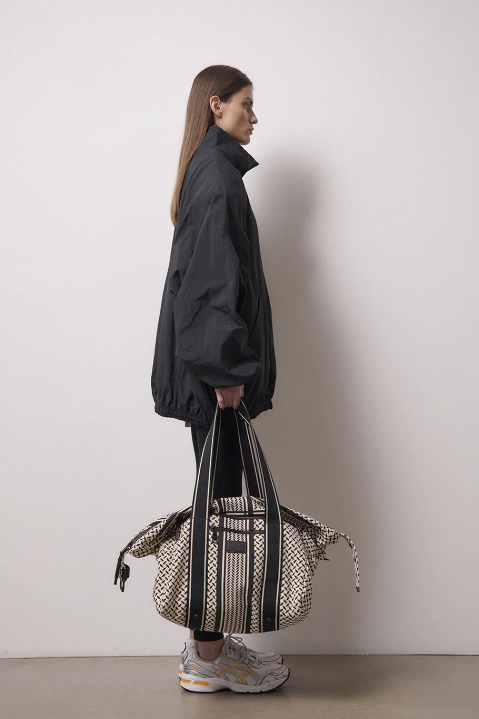 Lala Berlin Big Bag Muriel 2.0 canvas heritage stripe black heritagestripeblack Best Sale