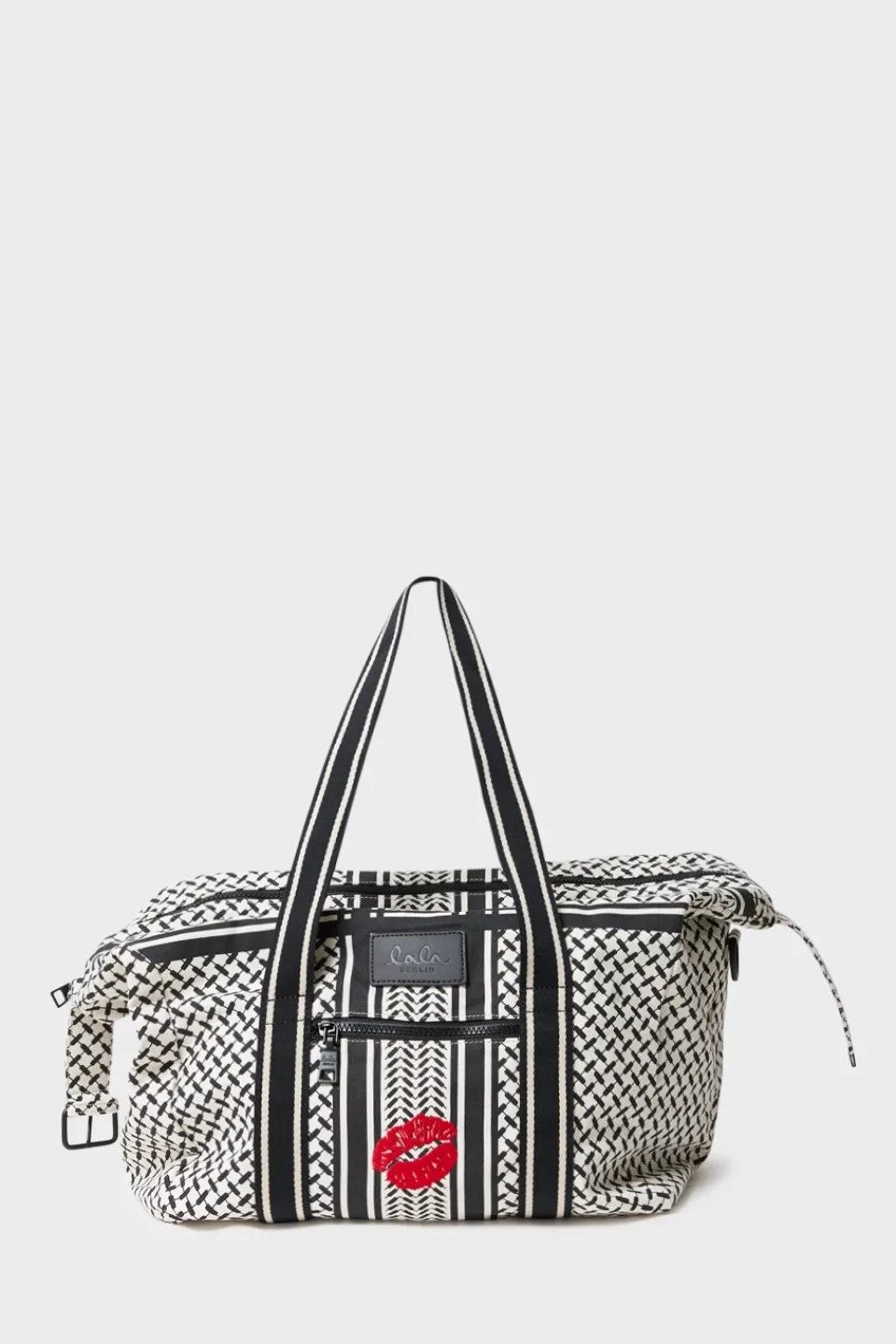 Lala Berlin Big Bag Muriel Kiss canvas heritage stripe black heritagestripeblack Online