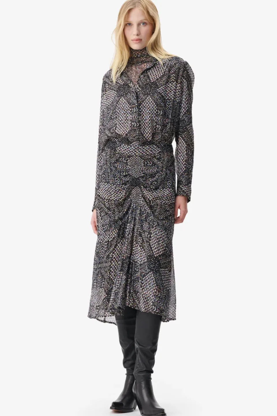 Lala Berlin Blouse Bling viscose heritage star black heritagestarblack Best