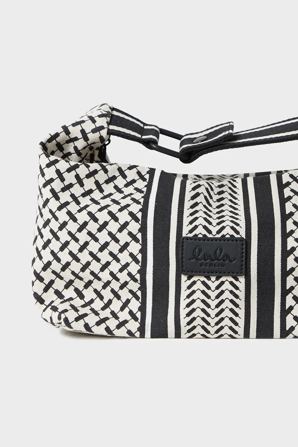 Lala Berlin Mini Bag Camilla canvas heritage stripe black heritagestripeblack New