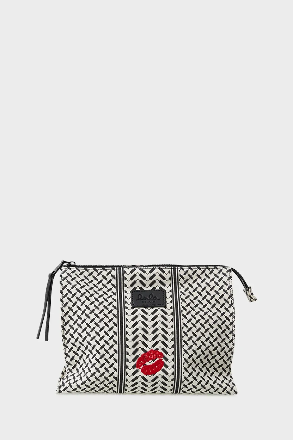Lala Berlin Pouch Pili Kiss canvas heritage stripe black heritagestripeblack Online
