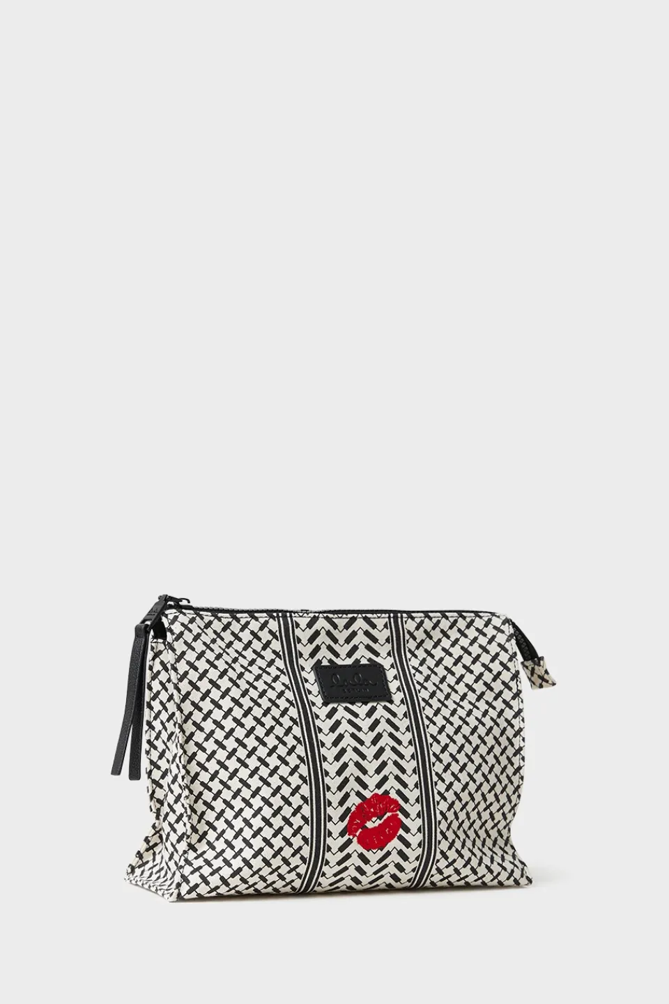 Lala Berlin Pouch Pili Kiss canvas heritage stripe black heritagestripeblack Online