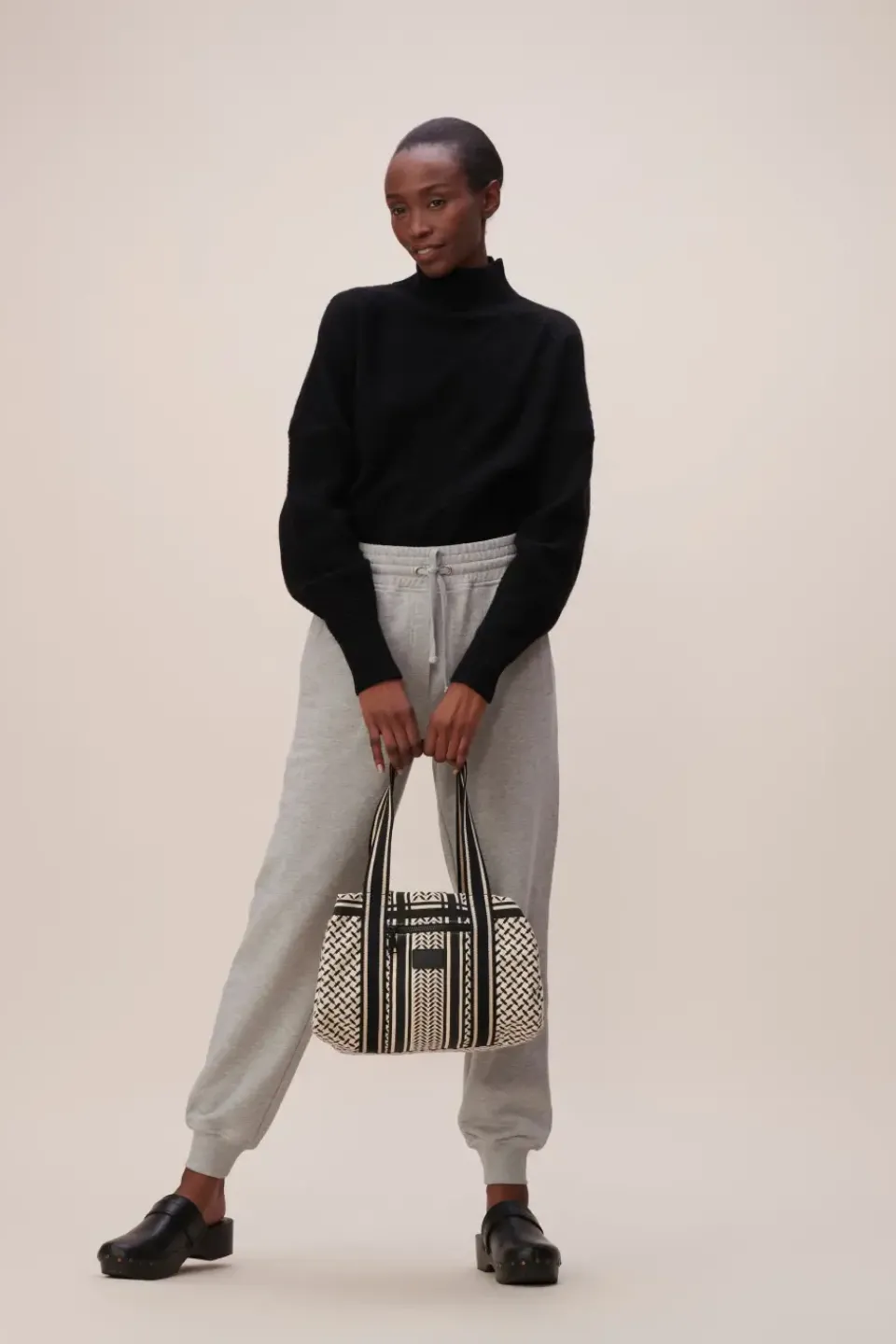 Lala Berlin Small Bag Muriel canvas heritage off white/black heritageoffwhite/black Cheap